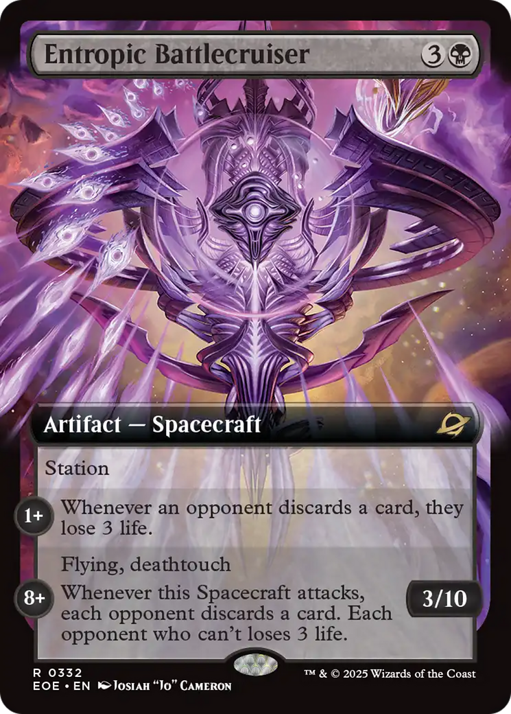 Entropic Battlecruiser (Extended Art) [Edge of Eternities] | Shuffle n Cut Hobbies & Games