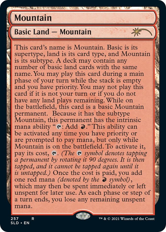Mountain (257) [Secret Lair Drop Series] | Shuffle n Cut Hobbies & Games