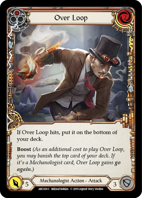 Over Loop (Red) [ARC020-C] (Arcane Rising)  1st Edition Normal | Shuffle n Cut Hobbies & Games