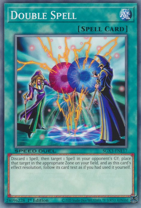 Double Spell [SGX3-ENE17] Common | Shuffle n Cut Hobbies & Games