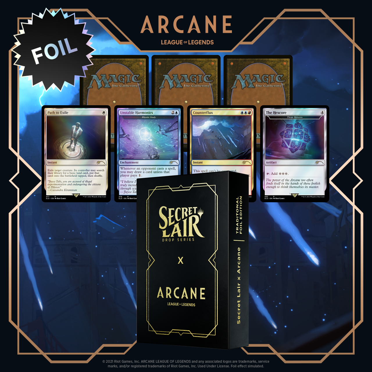 Secret Lair: Drop Series - Secret Lair x Arcane (Foil Edition) | Shuffle n Cut Hobbies & Games