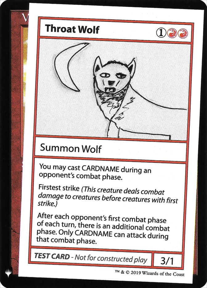 Throat Wolf [Mystery Booster Playtest Cards] | Shuffle n Cut Hobbies & Games