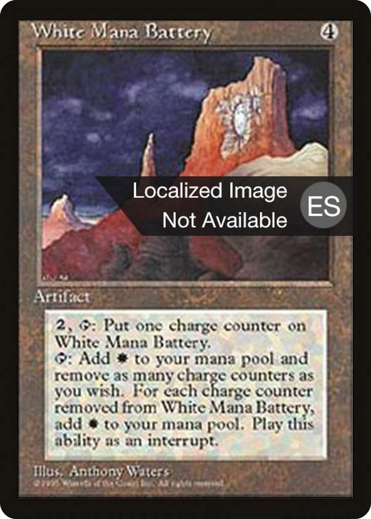 White Mana Battery [Fourth Edition Foreign Black Border] | Shuffle n Cut Hobbies & Games