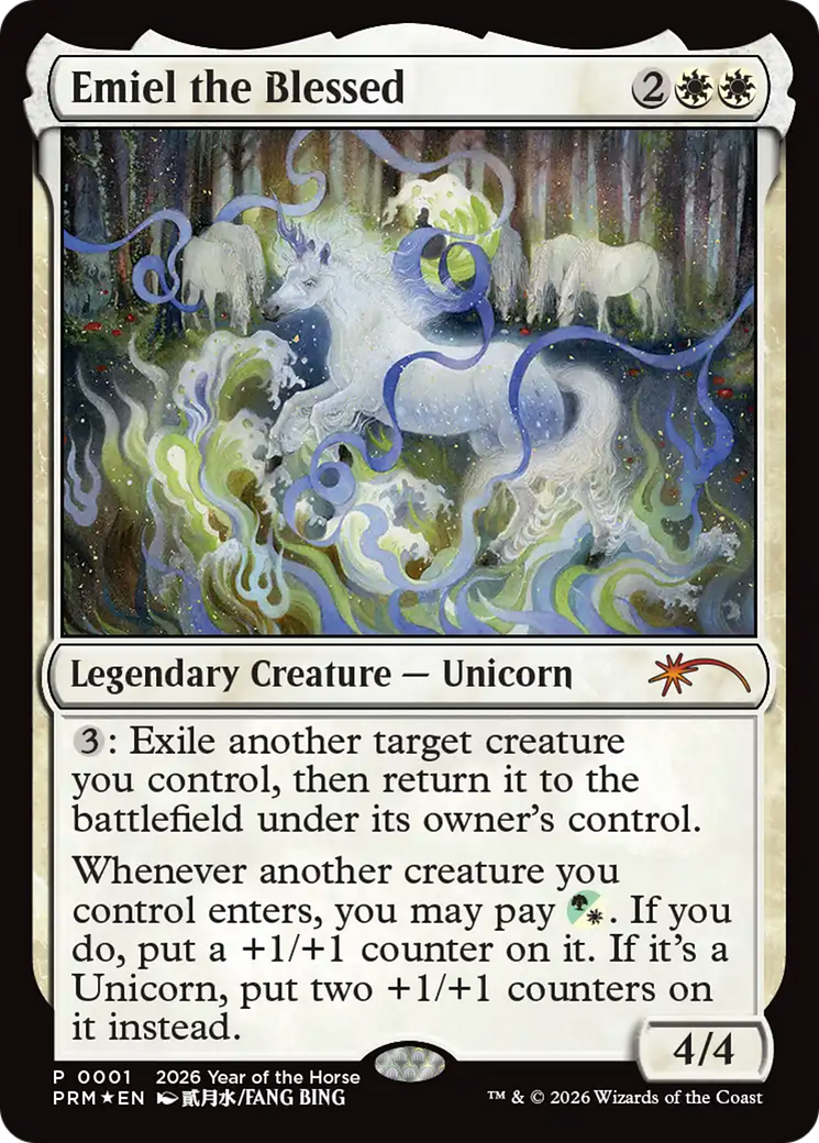 Emiel the Blessed (Year of the Horse 2026) [Standard Showdown Promos] | Shuffle n Cut Hobbies & Games