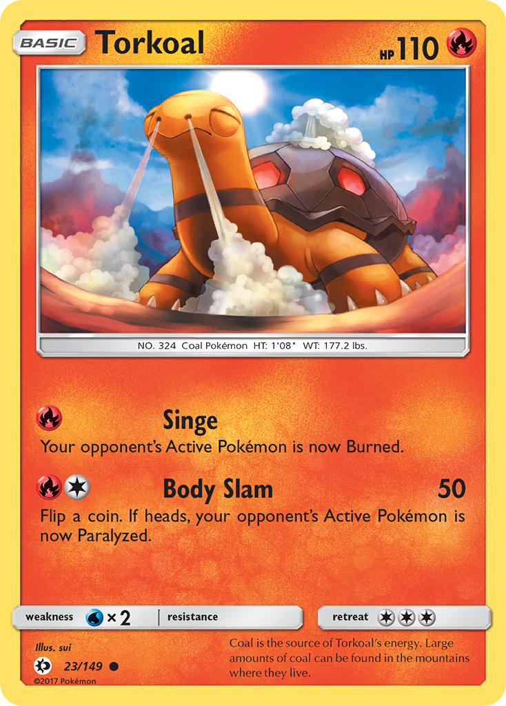 Torkoal (23/149) [Sun & Moon: Base Set] | Shuffle n Cut Hobbies & Games