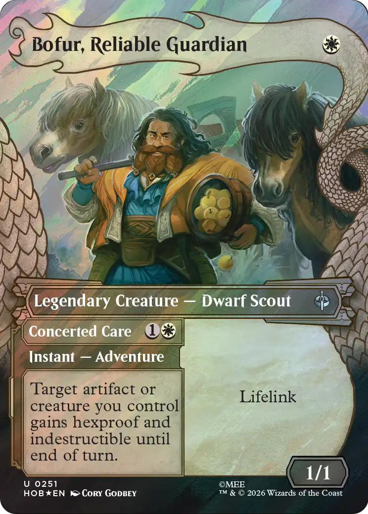 Bofur, Reliable Guardian (Showcase) (Surge Foil) [The Hobbit] | Shuffle n Cut Hobbies & Games
