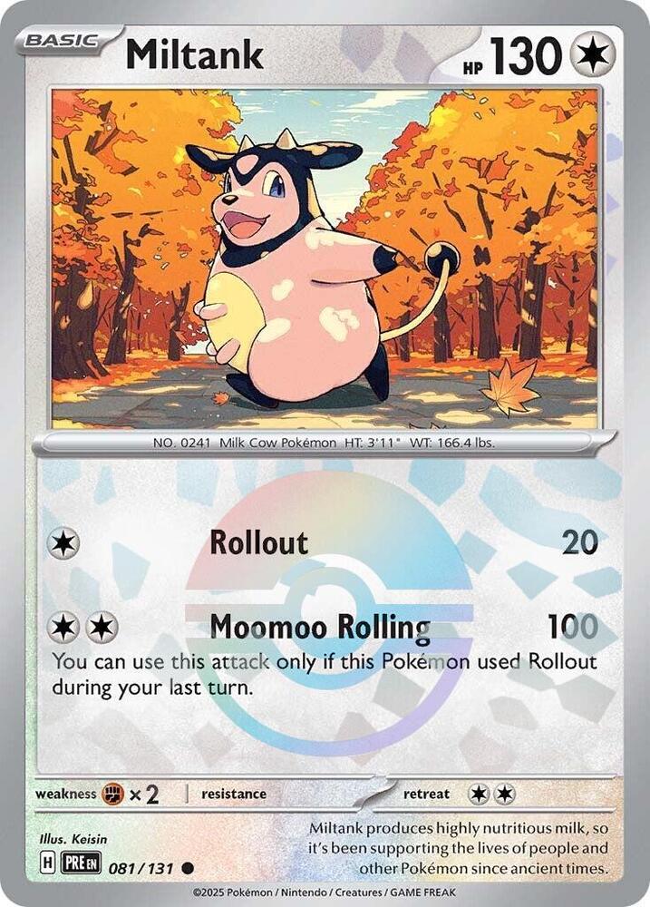 Miltank (081/131) (Poke Ball Pattern) [Scarlet & Violet: Prismatic Evolutions] | Shuffle n Cut Hobbies & Games