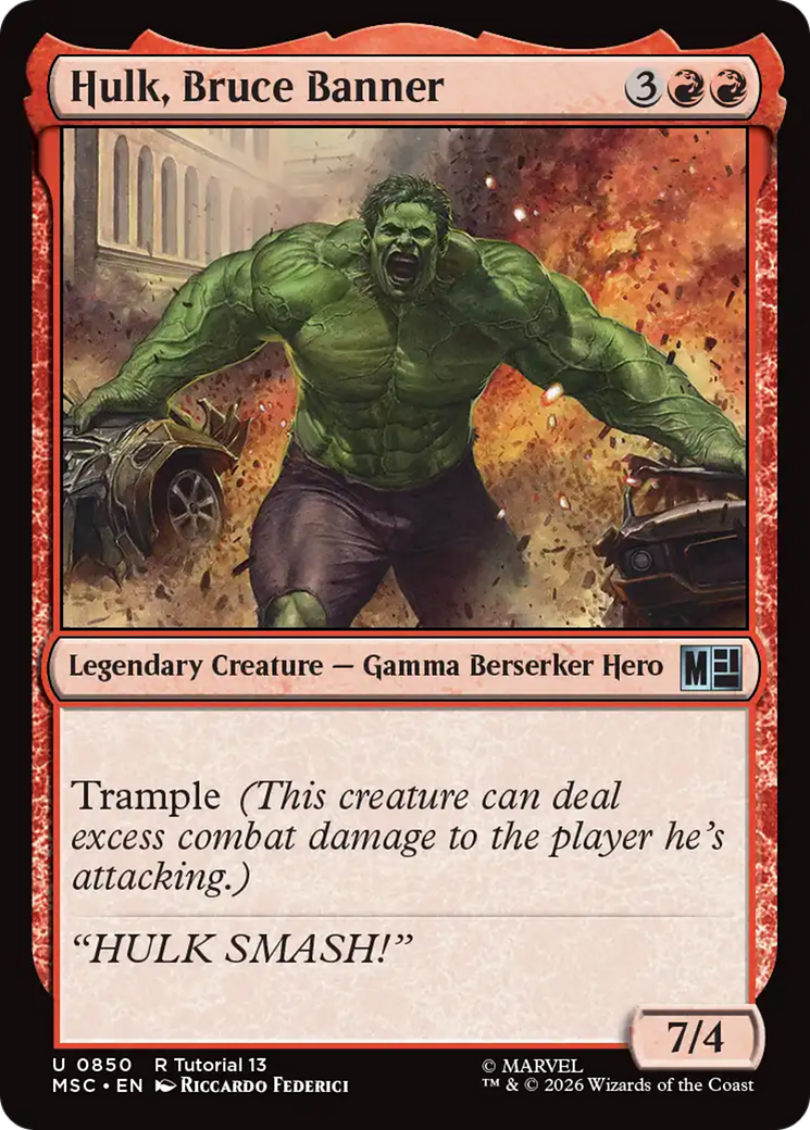 Hulk, Bruce Banner (0850) [Marvel Super Heroes Commander] | Shuffle n Cut Hobbies & Games