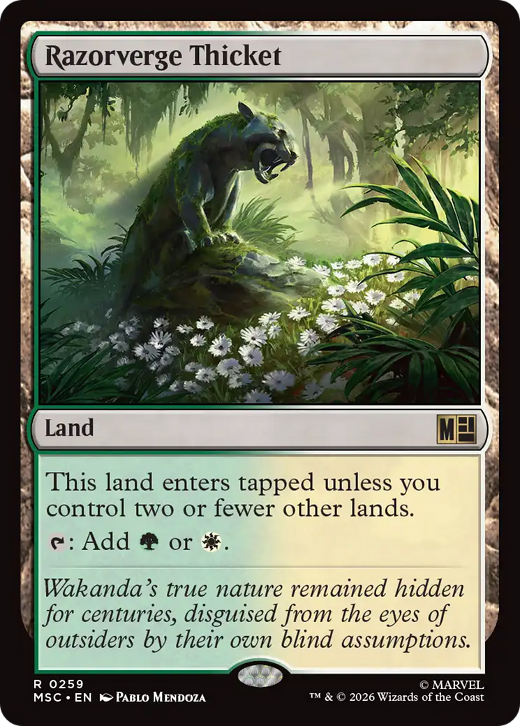 Razorverge Thicket (Surge Foil) [Marvel Super Heroes Commander] | Shuffle n Cut Hobbies & Games