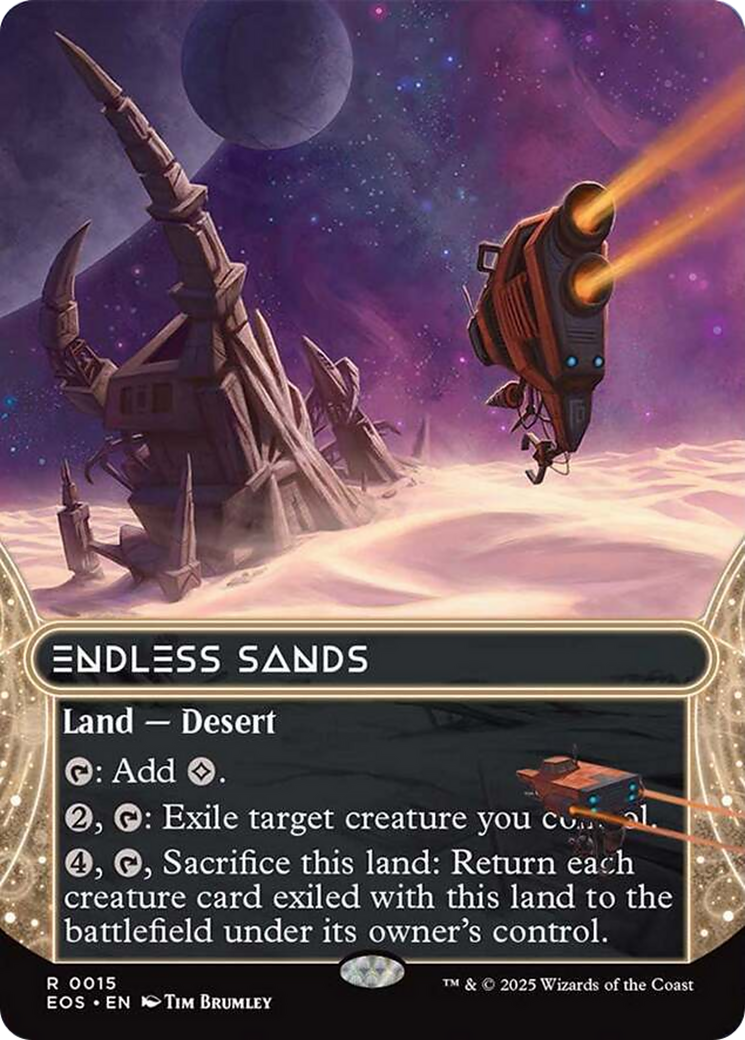 Endless Sands (0015) (Borderless) [Edge of Eternities: Stellar Sights] | Shuffle n Cut Hobbies & Games