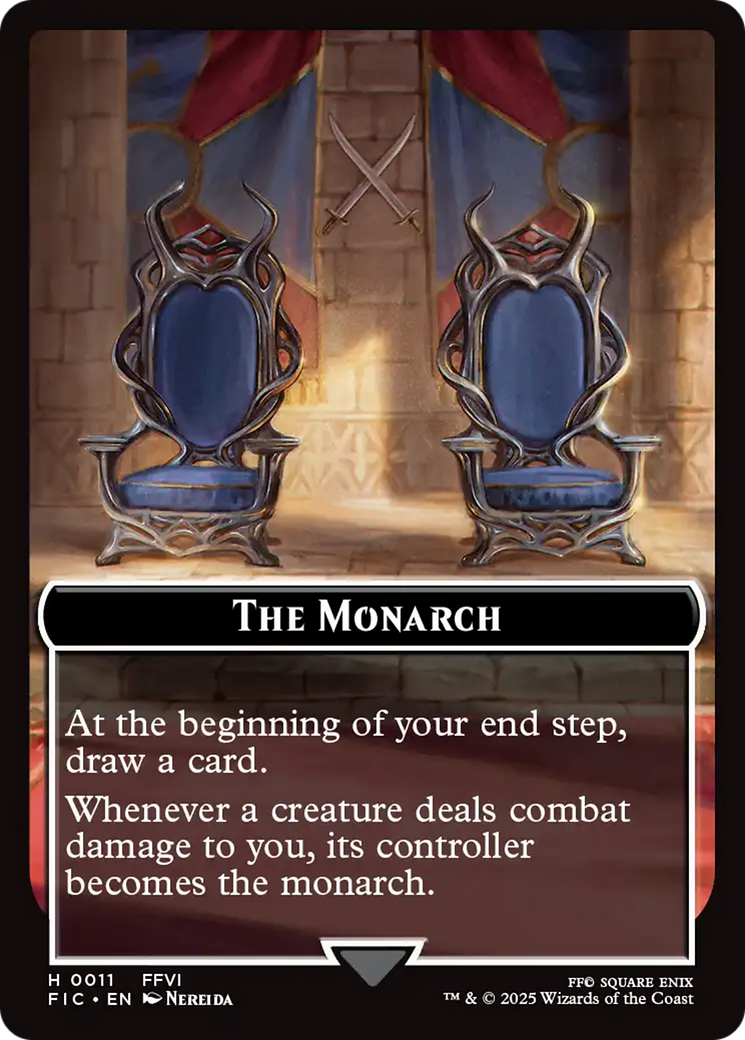The Blackjack // The Monarch Double-Sided Token [FINAL FANTASY Commander Tokens] | Shuffle n Cut Hobbies & Games