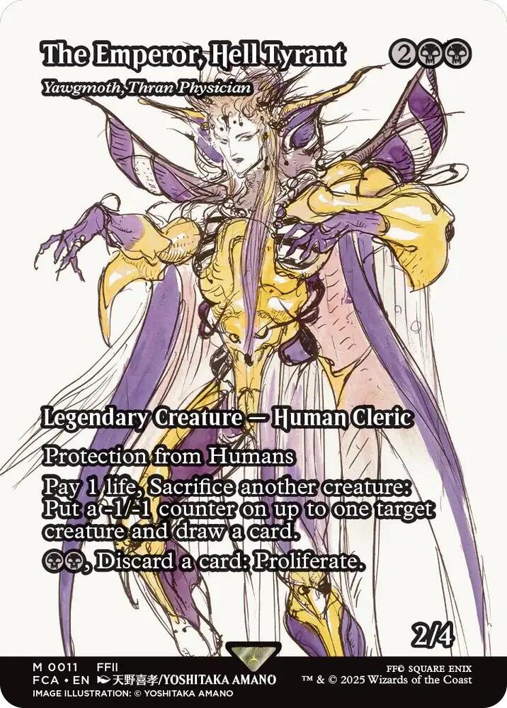 The Emperor, Hell Tyrant - Yawgmoth, Thran Physician (Showcase) [FINAL FANTASY : Through the Ages] | Shuffle n Cut Hobbies & Games