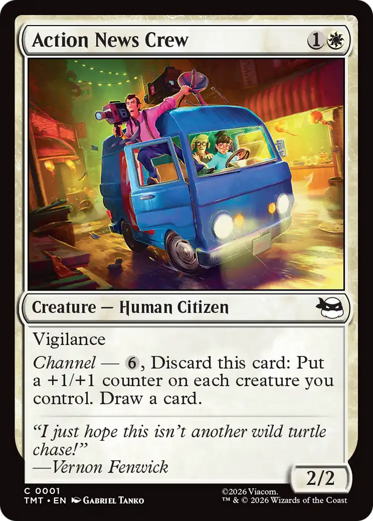 Action News Crew [Teenage Mutant Ninja Turtles] | Shuffle n Cut Hobbies & Games