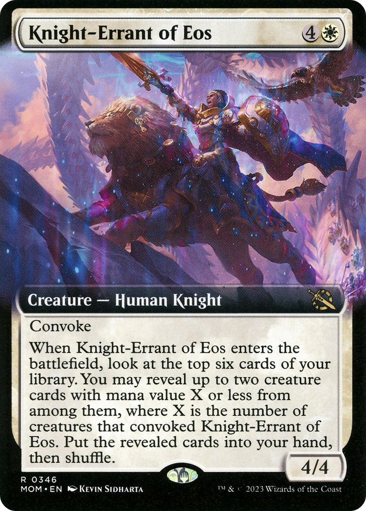 Knight-Errant of Eos (Extended Art) [March of the Machine] | Shuffle n Cut Hobbies & Games