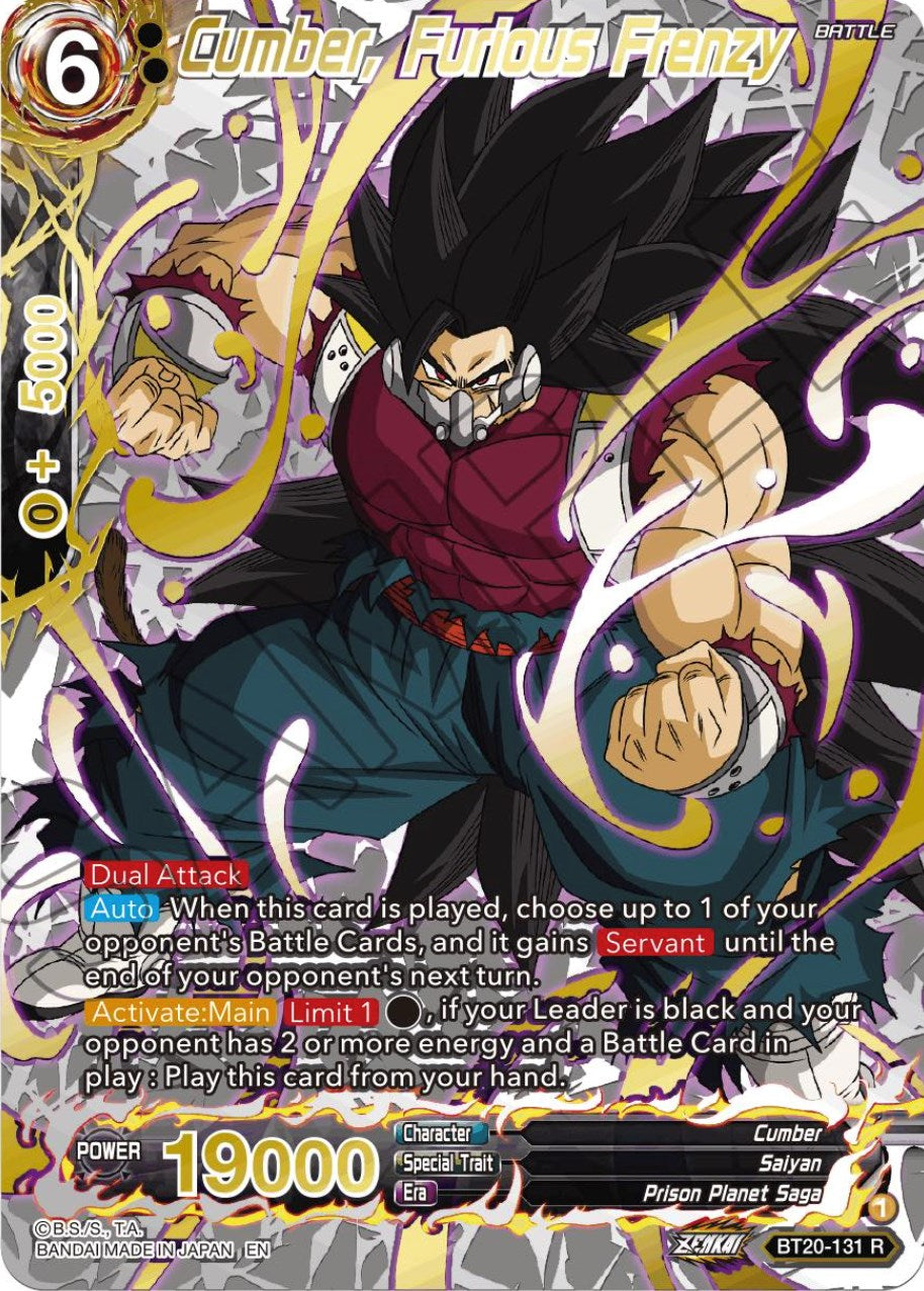 Cumber, Furious Frenzy (Gold-Stamped) (BT20-131) [Power Absorbed] | Shuffle n Cut Hobbies & Games