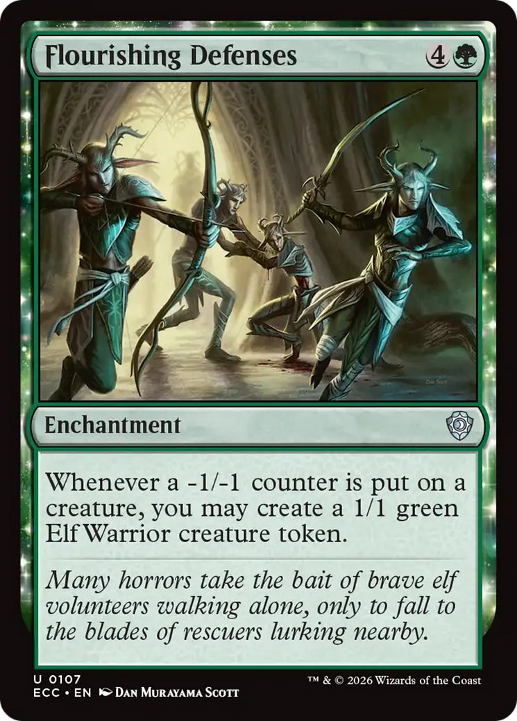 Flourishing Defenses [Lorwyn Eclipsed Commander] | Shuffle n Cut Hobbies & Games