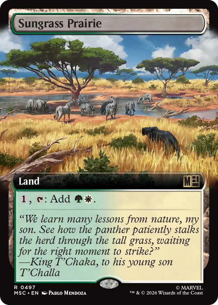 Sungrass Prairie (Extended Art) [Marvel Super Heroes Commander] | Shuffle n Cut Hobbies & Games