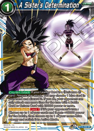 A Sister's Determination (BT15-058) [Saiyan Showdown] | Shuffle n Cut Hobbies & Games