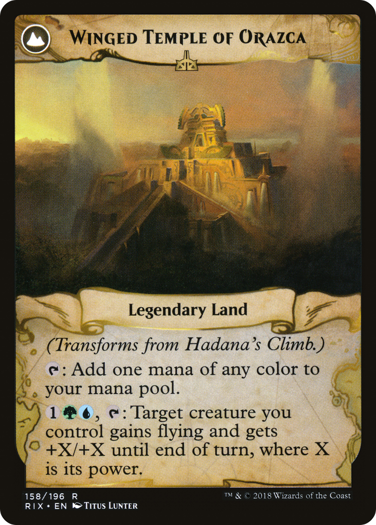 Hadana's Climb // Winged Temple of Orazca [Secret Lair: From Cute to Brute] | Shuffle n Cut Hobbies & Games