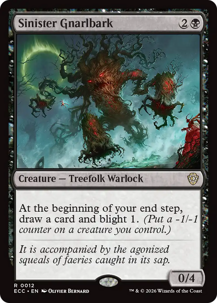 Sinister Gnarlbark [Lorwyn Eclipsed Commander] | Shuffle n Cut Hobbies & Games