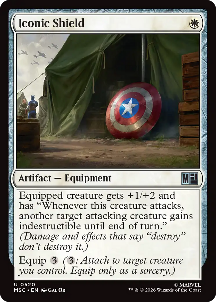 Iconic Shield [Marvel Super Heroes Commander] | Shuffle n Cut Hobbies & Games