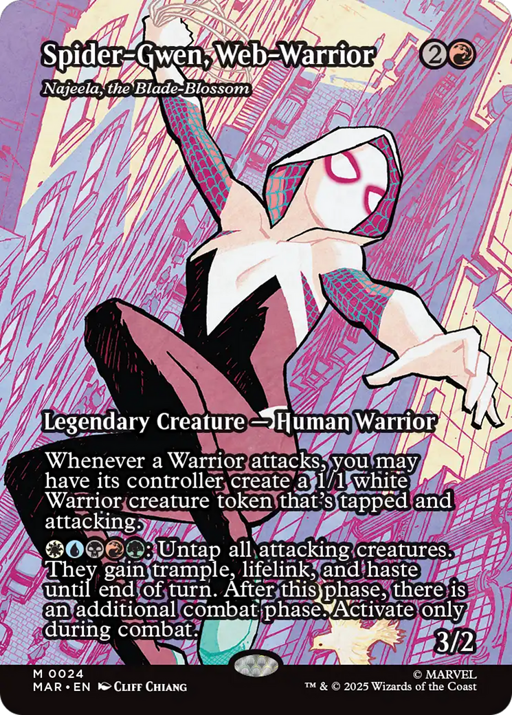 Spider-Gwen, Web-Warrior - Najeela, the Blade-Blossom [Marvel's Spider-Man: Eternal-Legal] | Shuffle n Cut Hobbies & Games
