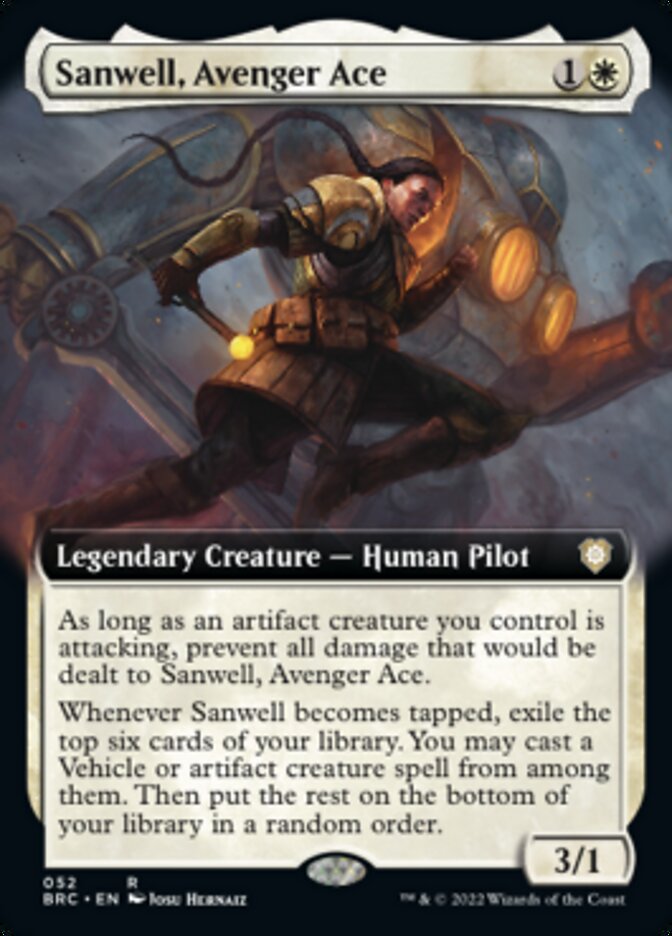 Sanwell, Avenger Ace (Extended Art) [The Brothers' War Commander] | Shuffle n Cut Hobbies & Games