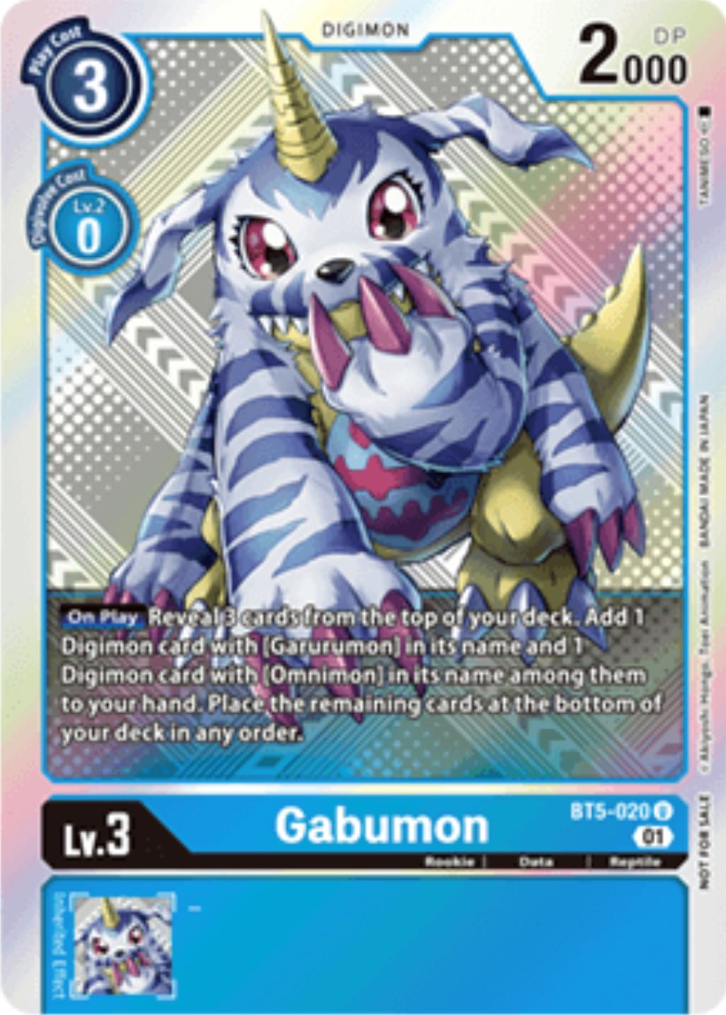 Gabumon [BT5-020] (X Record Pre-Release Tournament Winner Card) [X Record Pre-Release Promos] | Shuffle n Cut Hobbies & Games