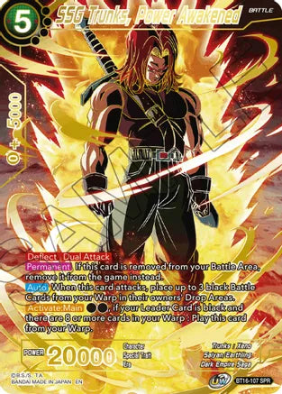 SSG Trunks, Power Awakened (SPR) (BT16-107) [Realm of the Gods] | Shuffle n Cut Hobbies & Games