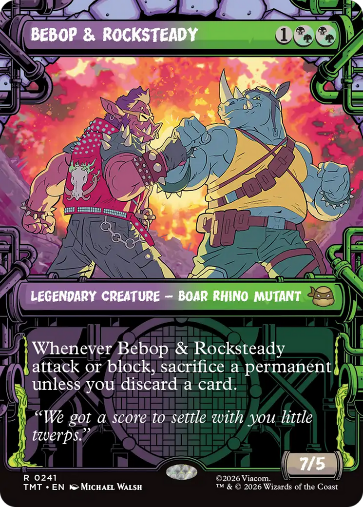 Bebop & Rocksteady (Showcase) [Teenage Mutant Ninja Turtles] | Shuffle n Cut Hobbies & Games