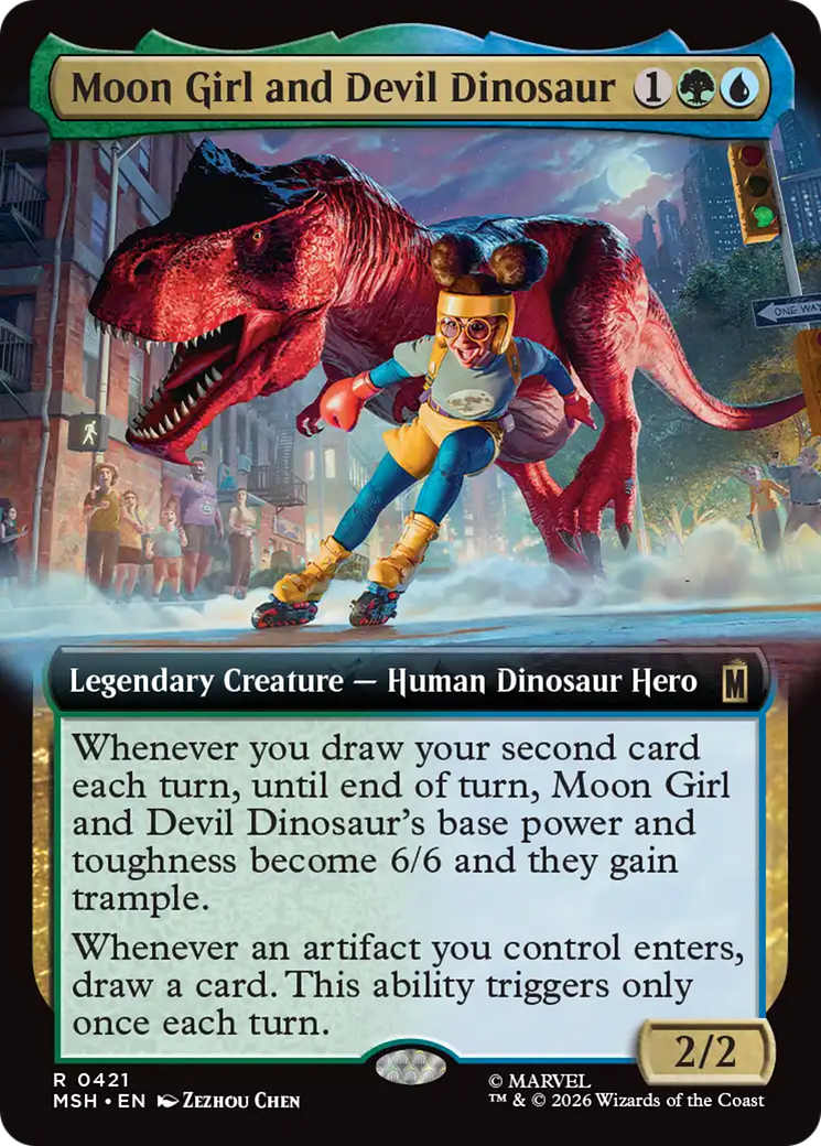 Moon Girl and Devil Dinosaur (Extended Art) [Marvel Super Heroes] | Shuffle n Cut Hobbies & Games