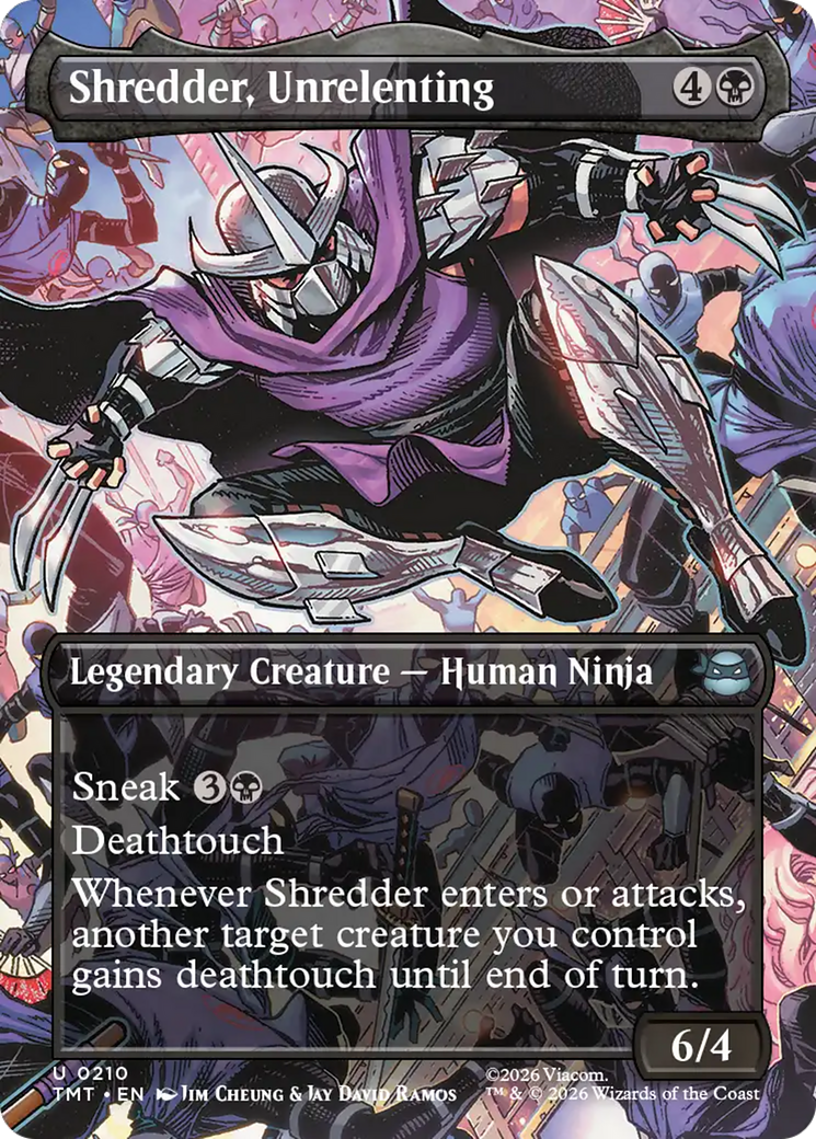 Shredder, Unrelenting (Borderless) [Teenage Mutant Ninja Turtles] | Shuffle n Cut Hobbies & Games