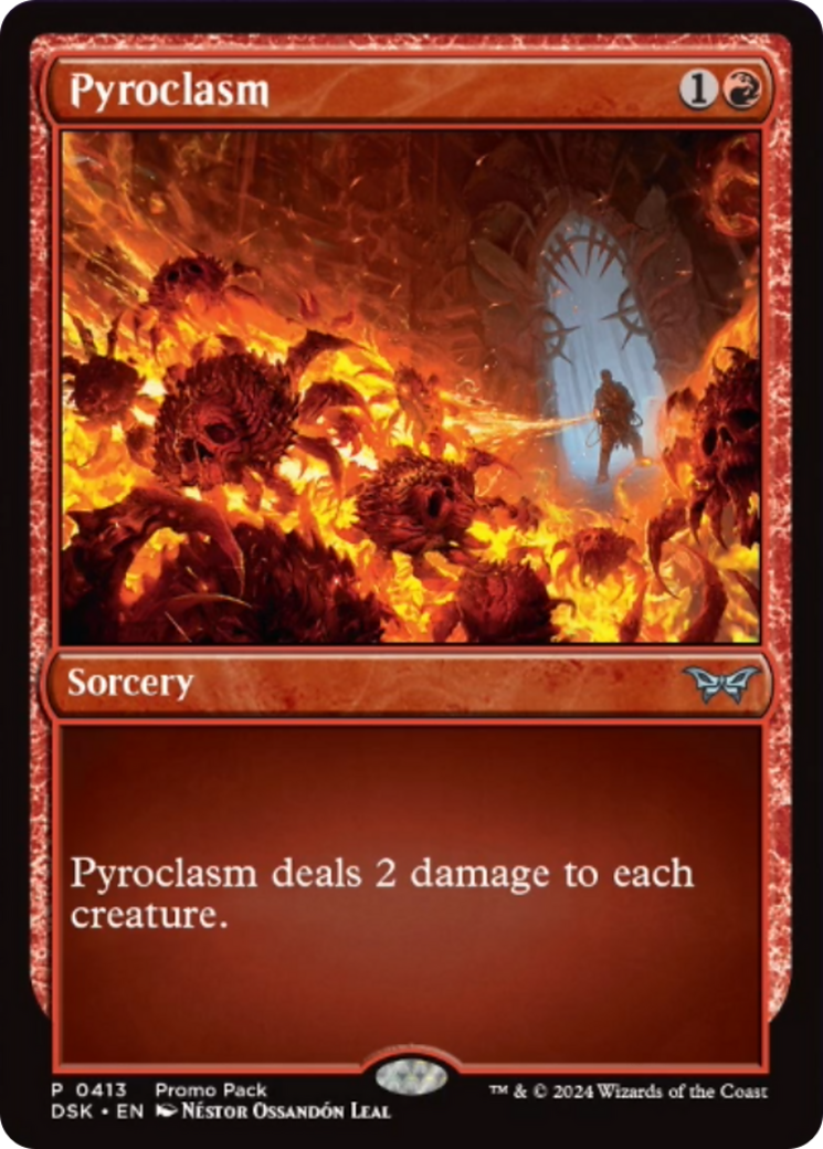 Pyroclasm (Promo Pack) [Duskmourn: House of Horror Promos] | Shuffle n Cut Hobbies & Games