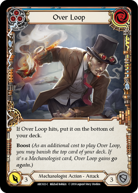 Over Loop (Blue) [ARC022-C] (Arcane Rising)  1st Edition Normal | Shuffle n Cut Hobbies & Games