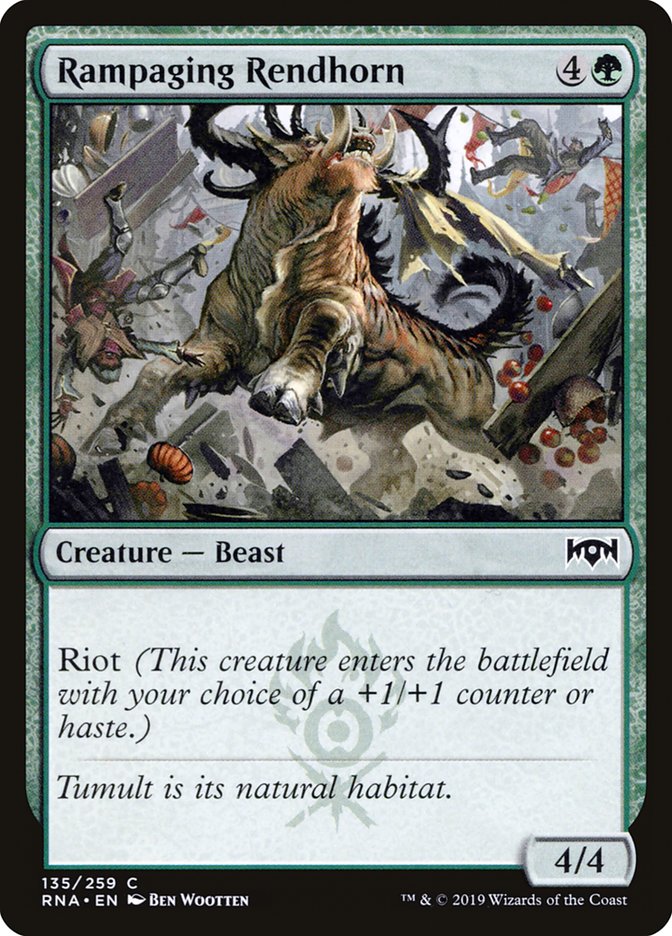 Rampaging Rendhorn [Ravnica Allegiance] | Shuffle n Cut Hobbies & Games