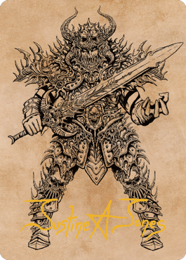 Sarevok, Deathbringer Art Card (Gold-Stamped Signature) [Commander Legends: Battle for Baldur's Gate Art Series] | Shuffle n Cut Hobbies & Games
