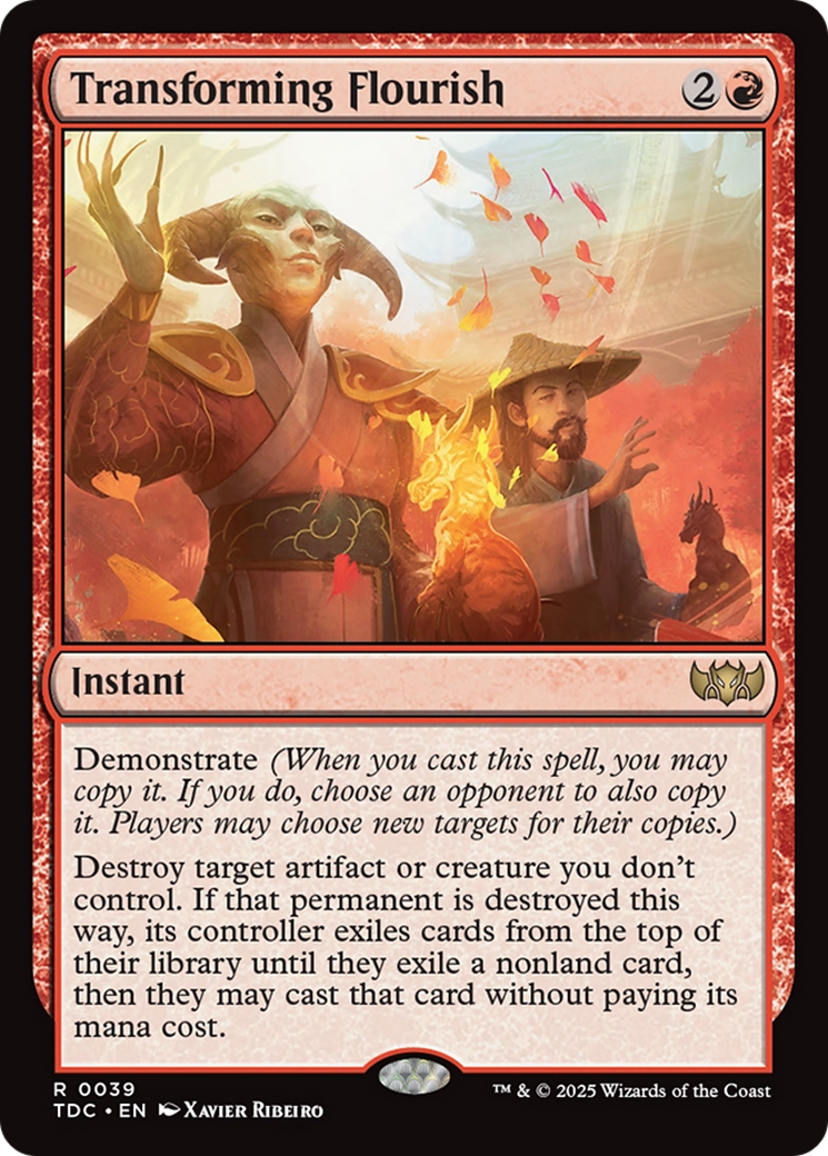 Transforming Flourish [Tarkir: Dragonstorm Commander] | Shuffle n Cut Hobbies & Games