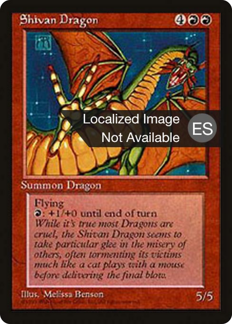 Shivan Dragon [Fourth Edition Foreign Black Border] | Shuffle n Cut Hobbies & Games