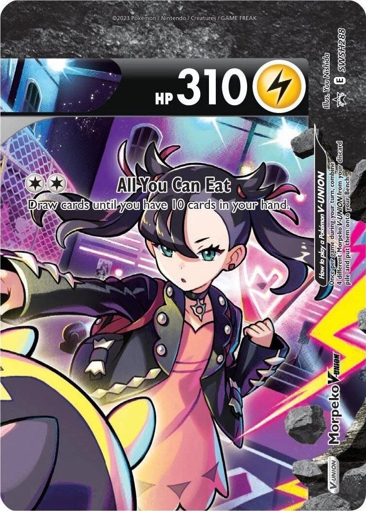 Morpeko V-Union (SWSH288) [Sword & Shield: Black Star Promos] | Shuffle n Cut Hobbies & Games