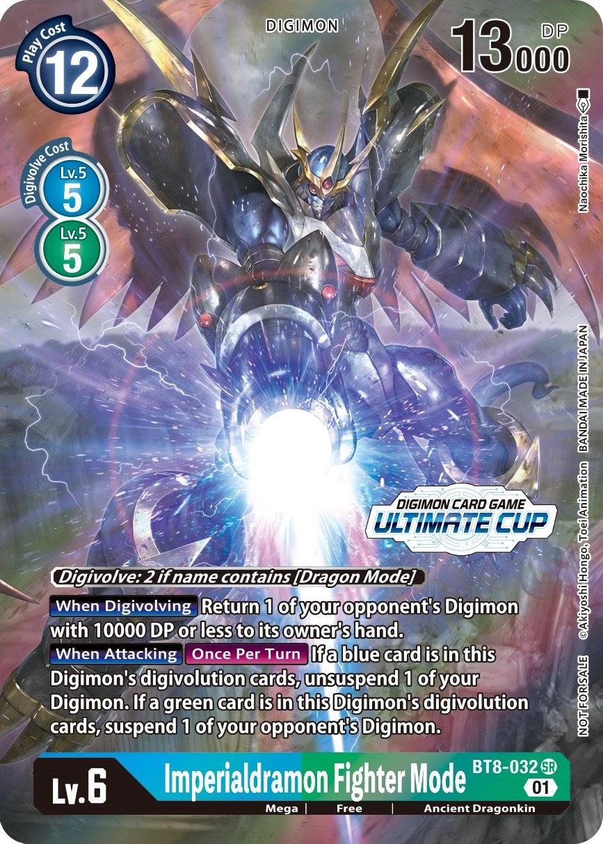 Imperialdramon Fighter Mode [BT8-032] (April Ultimate Cup 2022) [New Awakening Promos] | Shuffle n Cut Hobbies & Games