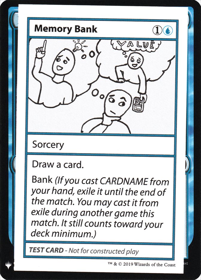 Memory Bank [Mystery Booster Playtest Cards] | Shuffle n Cut Hobbies & Games
