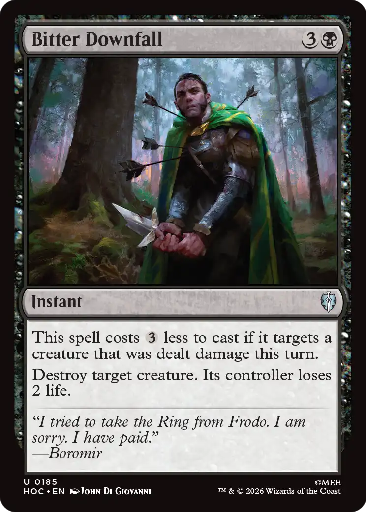 Bitter Downfall [The Hobbit: Eternal-Legal] | Shuffle n Cut Hobbies & Games