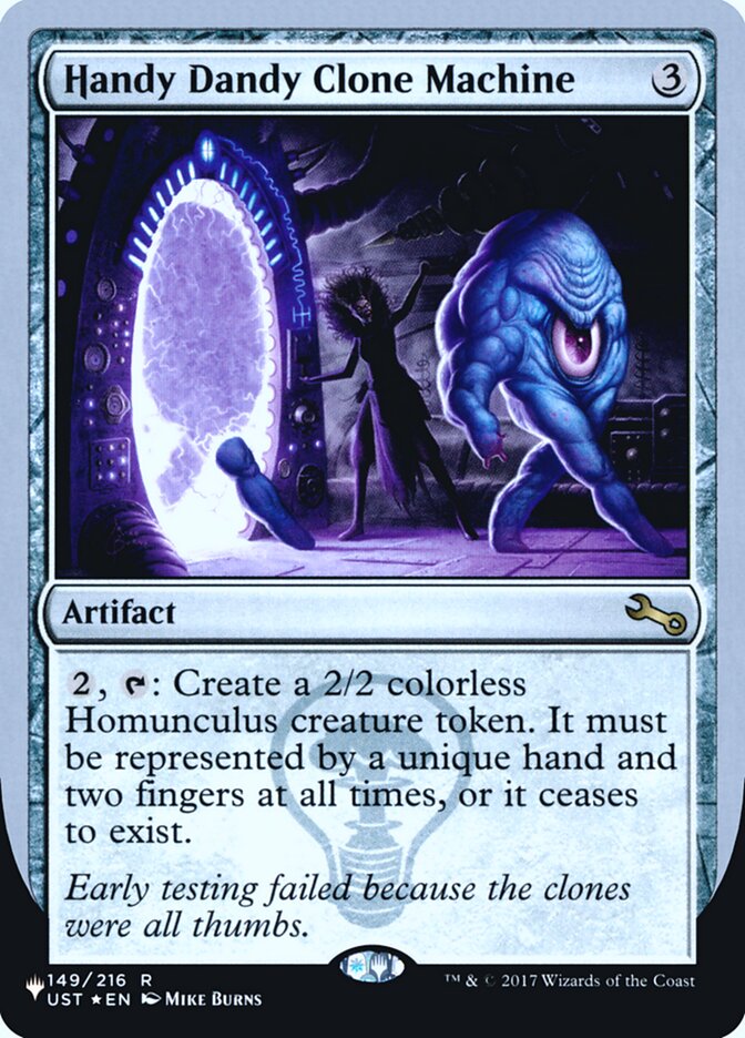 Handy Dandy Clone Machine (Unfinity Foil Edition) [The List] | Shuffle n Cut Hobbies & Games