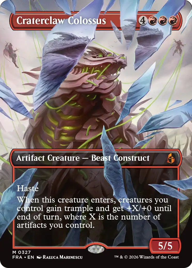 Craterclaw Colossus (Borderless) (0327) [Reality Fracture] | Shuffle n Cut Hobbies & Games
