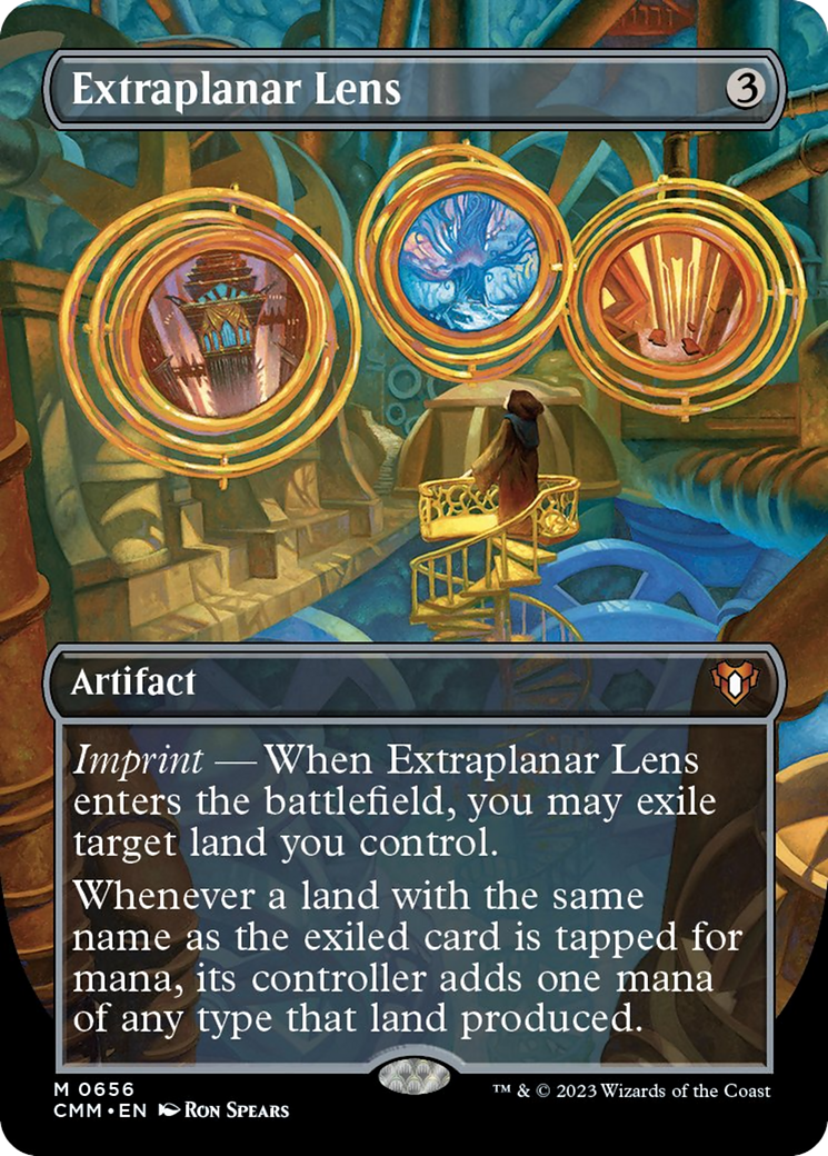 Extraplanar Lens (Borderless Alternate Art) [Commander Masters] | Shuffle n Cut Hobbies & Games