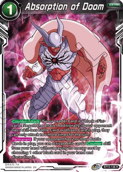 Absorption of Doom (BT15-138) [Saiyan Showdown] | Shuffle n Cut Hobbies & Games