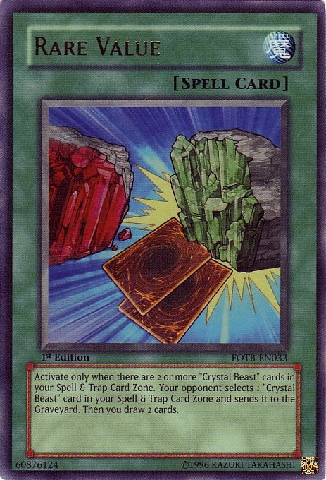 Rare Value [FOTB-EN033] Ultra Rare | Shuffle n Cut Hobbies & Games