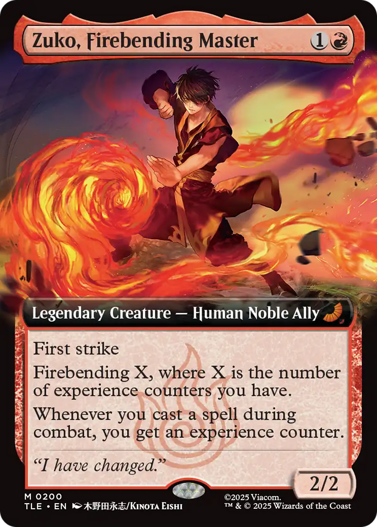 Zuko, Firebending Master (Extended Art) [Avatar: The Last Airbender: Eternal-Legal] | Shuffle n Cut Hobbies & Games