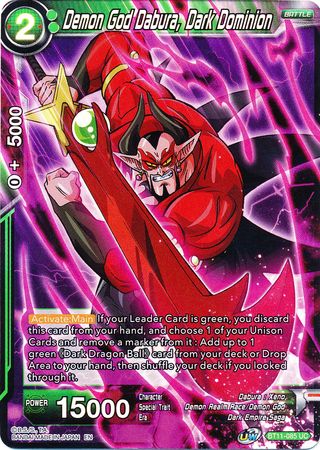 Demon God Dabura, Dark Dominion (BT11-085) [Vermilion Bloodline 2nd Edition] | Shuffle n Cut Hobbies & Games