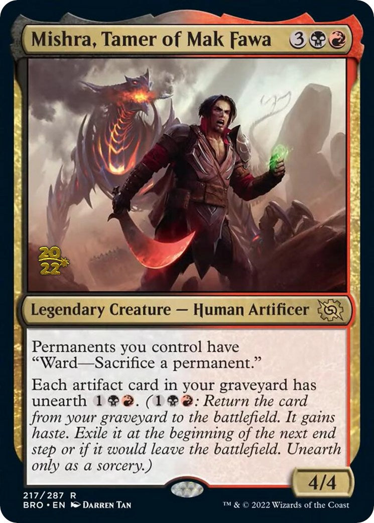 Mishra, Tamer of Mak Fawa [The Brothers' War Prerelease Promos] | Shuffle n Cut Hobbies & Games